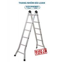 Thang nhôm gấp chữ A 1,8m khóa tự động Advindeq B2-125