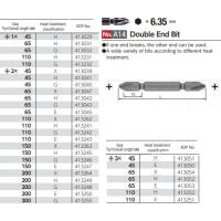 Mũi tô vít 2 đầu 4 cạnh PH1 Vessel A14 +1